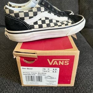 Vans Old Skool Checkered Suede Sneakers